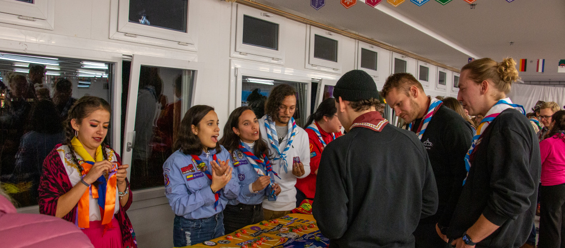 Scouts sharing cultures